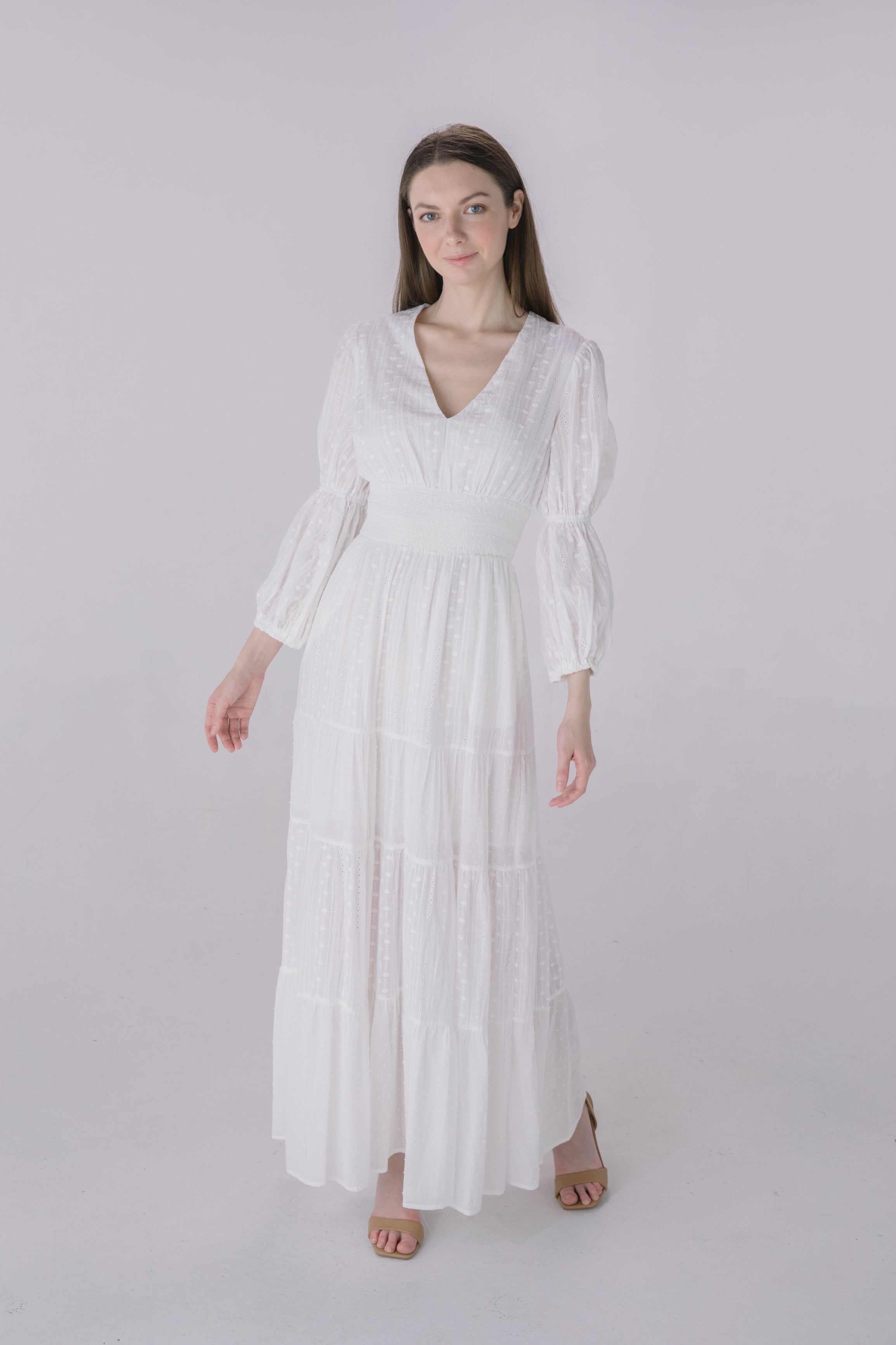 Tiered smock outlet dress